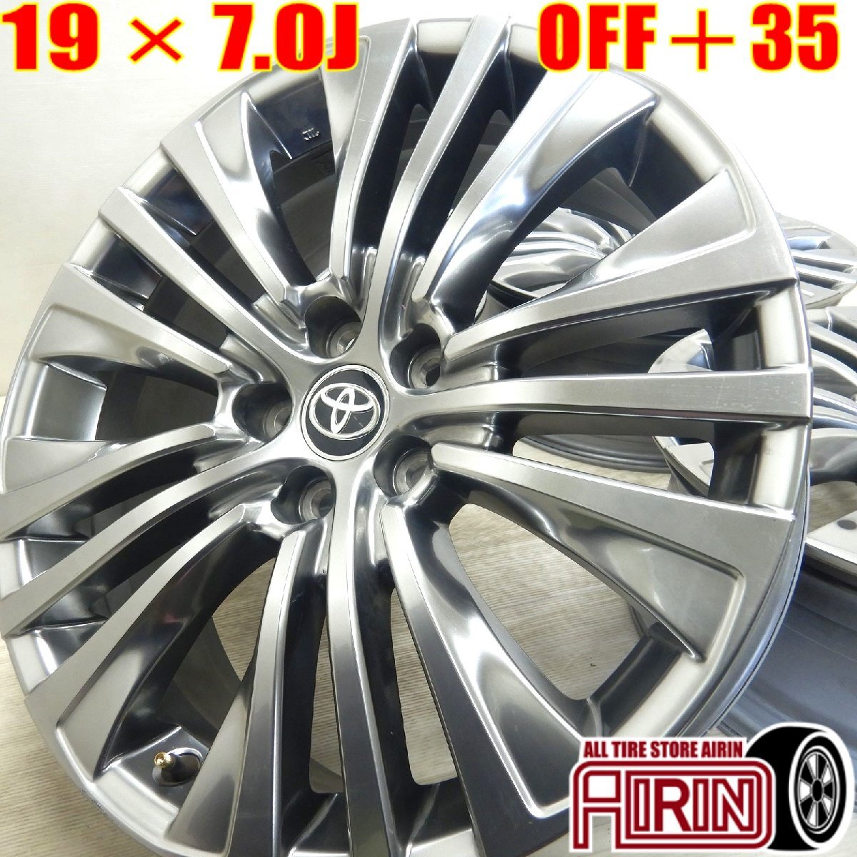 中古 アルミホイール 19インチ トヨタ 80 ハリアー 純正 4本セット カローラクロス ハリアー などに アルミ ホイール拍卖