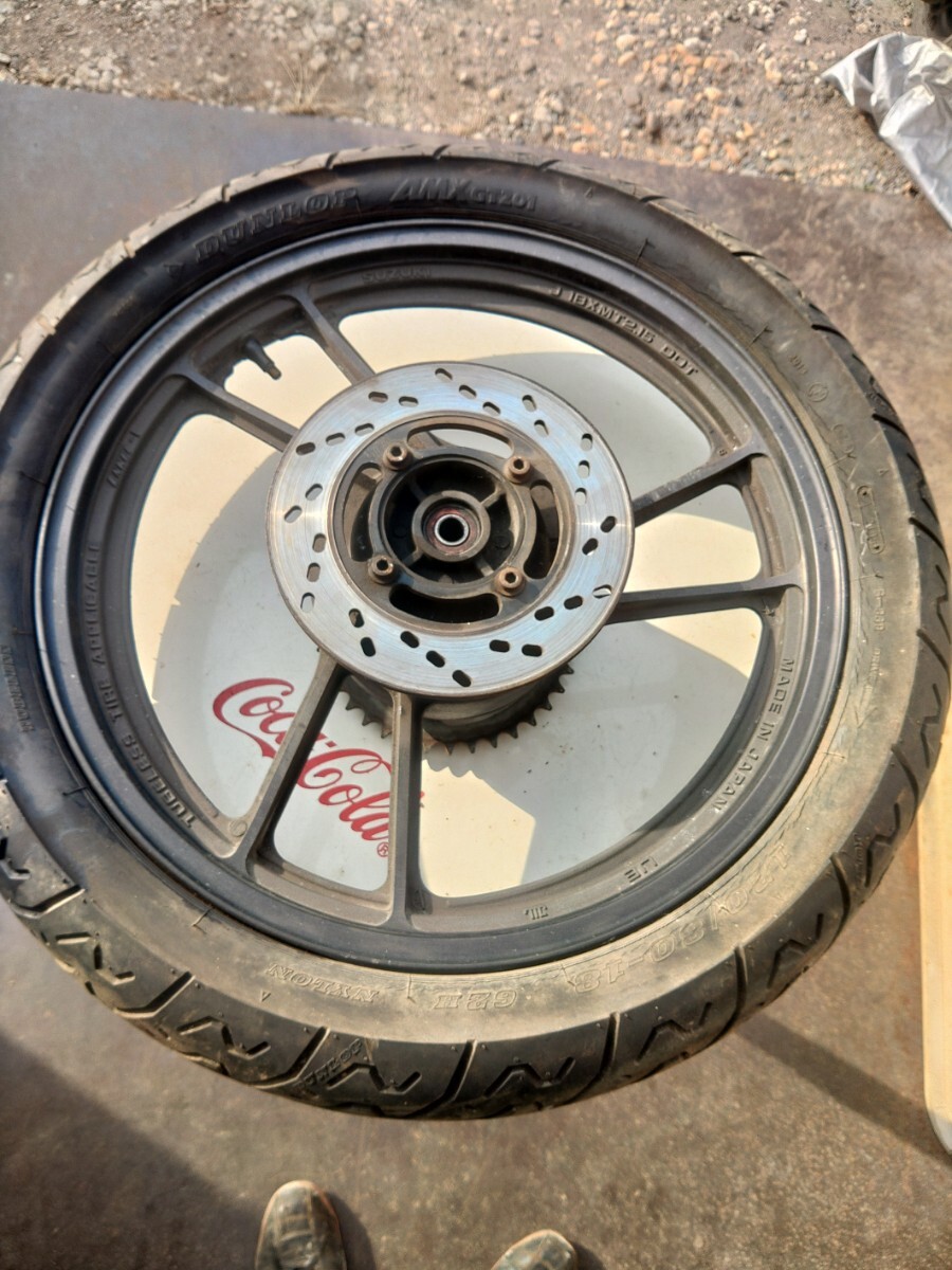 GJ21A RG250Γ ガンマ リアホイール ブレーキディスク スプロケ拍卖