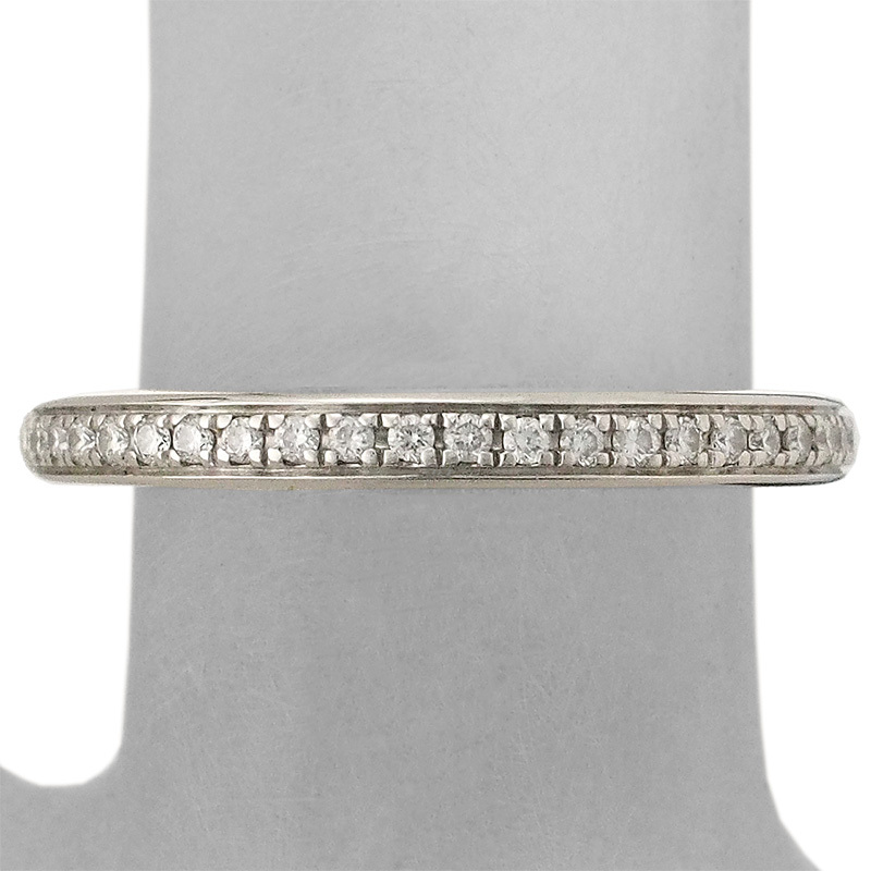 ブルガリ ダイヤモンド ローマ アモール リング 361024 K18WG #46 国内正規 箱・保証書付拍卖