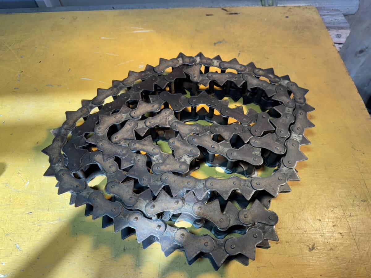 ★熊本発 クボタ コンバイン AR218G外し こぎ胴搬送チェーン 全長 約1680mm★拍卖