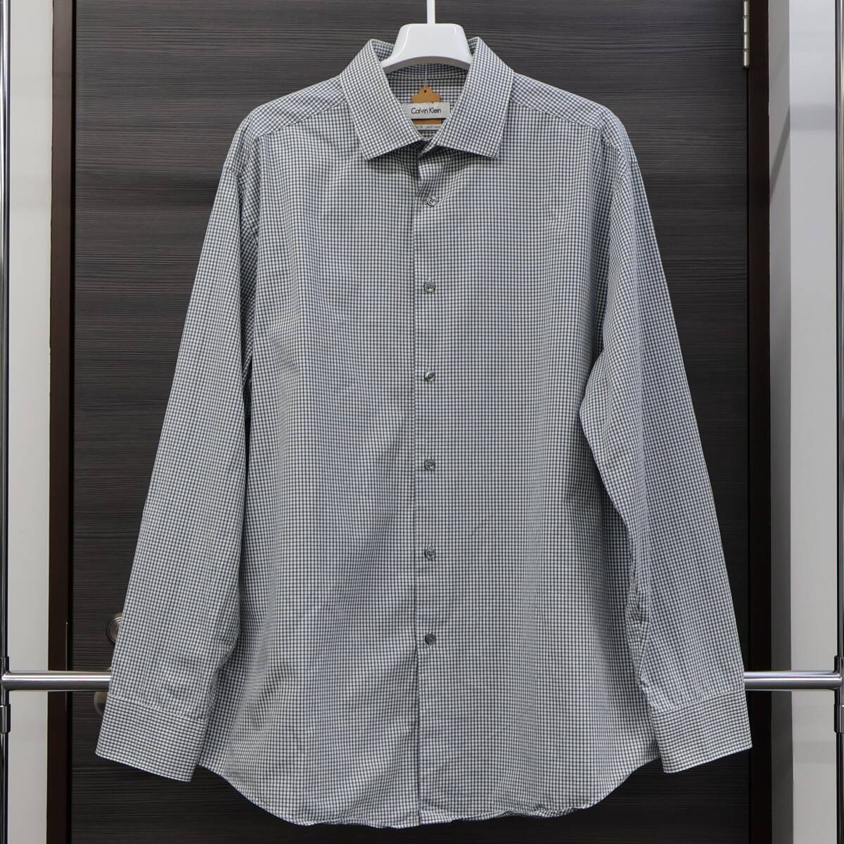 T10050 カルバンクライン CALVIN KLEIN チェック シャツ XLサイズ 古着拍卖