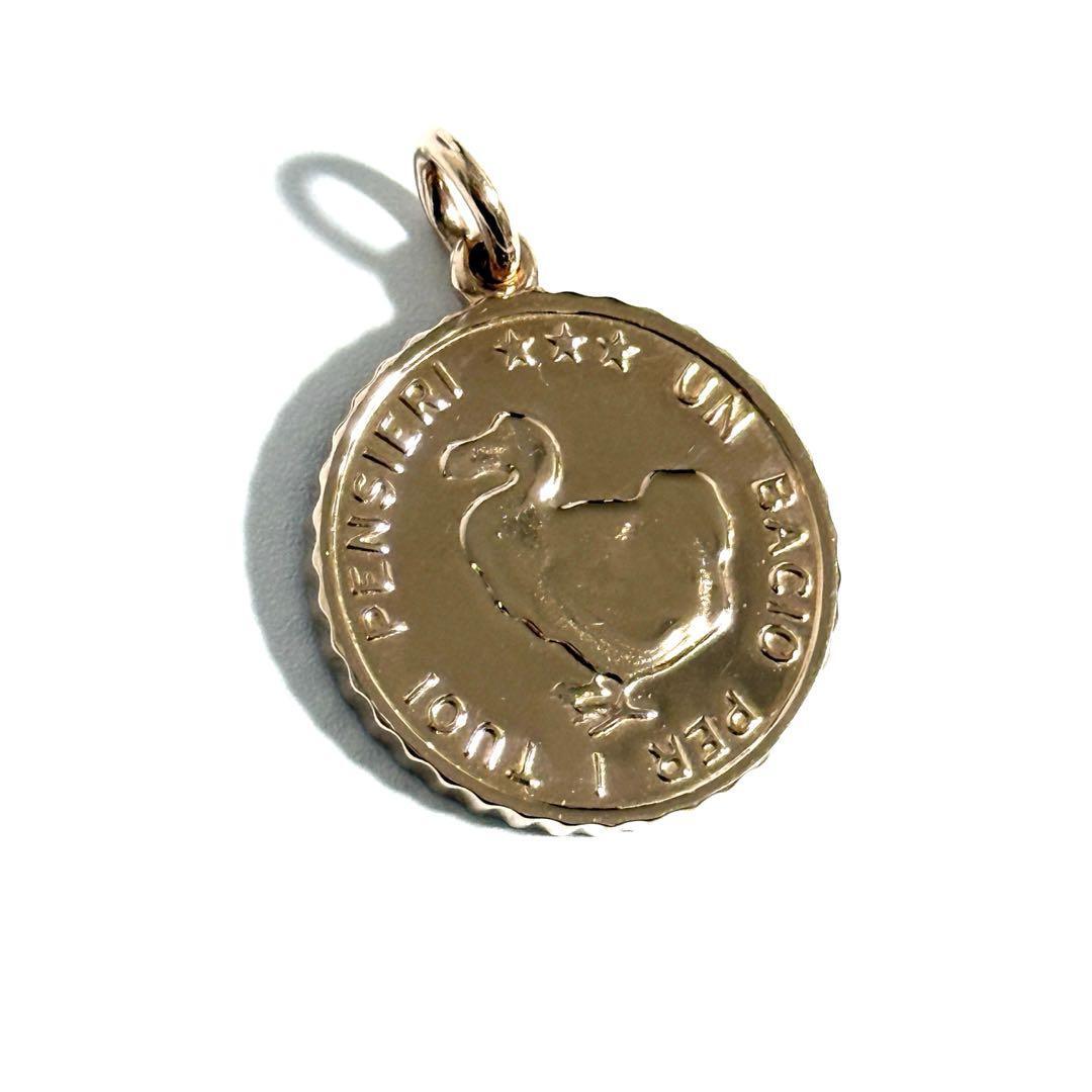 【希少】ポメラート ドド コイン ペンダント トップ チャーム 9K ピンクゴールド拍卖