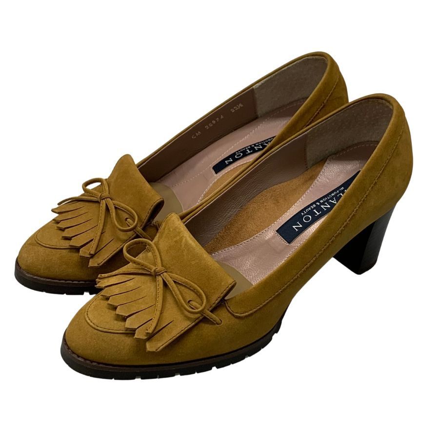 タラントン パンプス キルト スエード レディース サイズ23.5 ブラウン TALANTON 約23.5cm【AFD40】拍卖