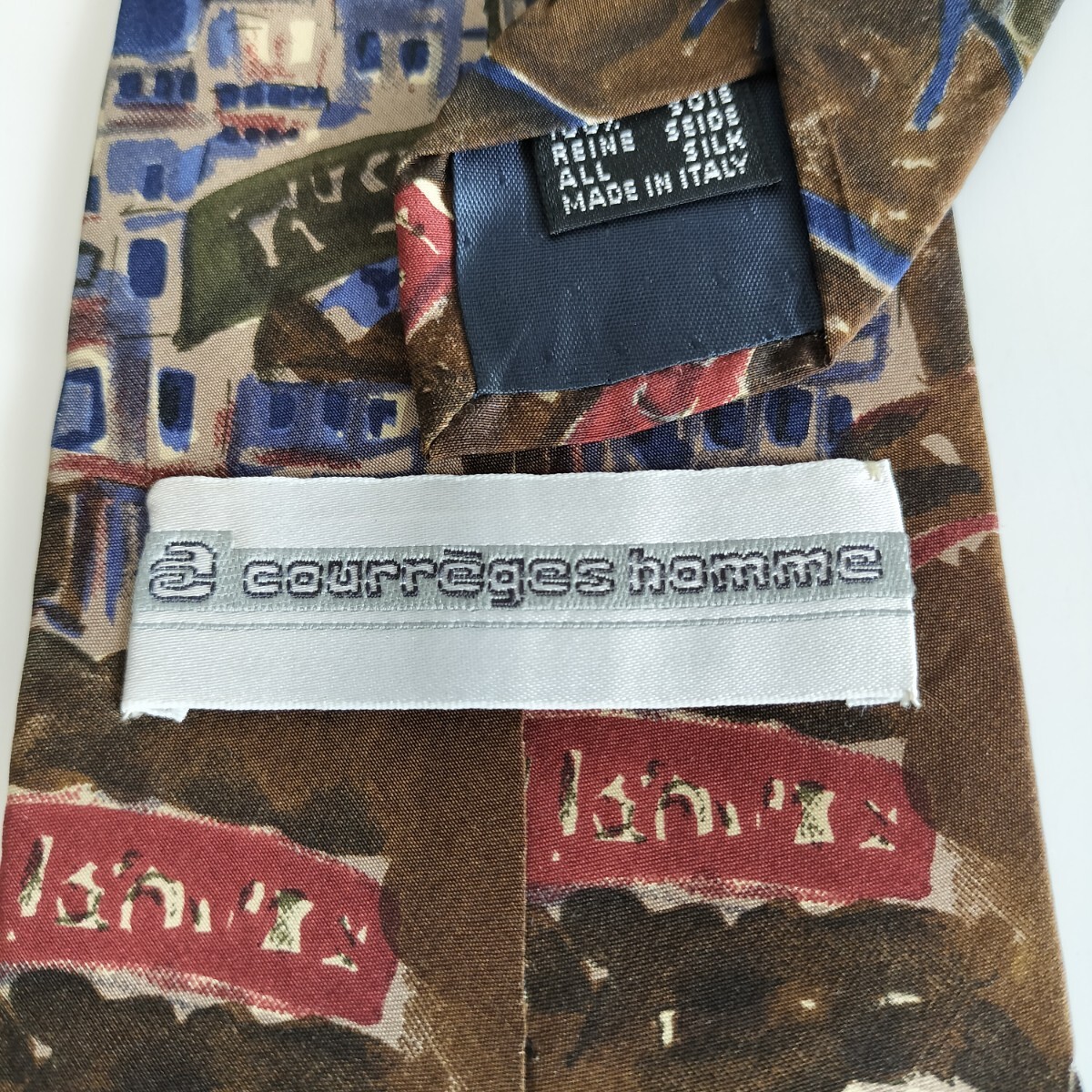 Courreges(クレージュ)絵人柄ネクタイ拍卖