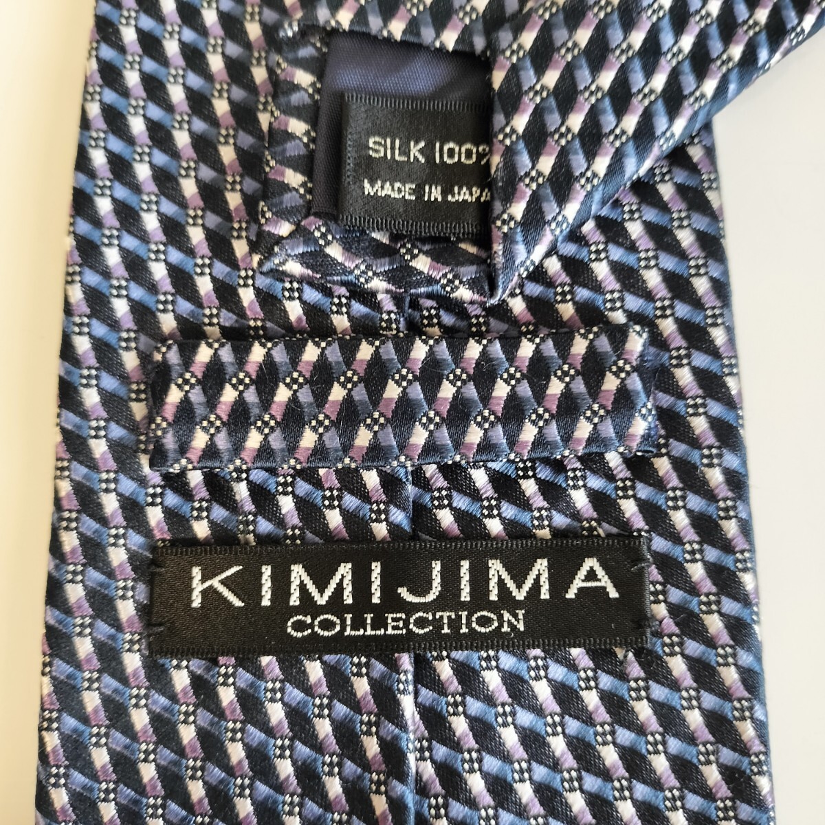 キミジマコレクション(KIMIJIMACOLLECTION)黒水色線ネクタイ拍卖