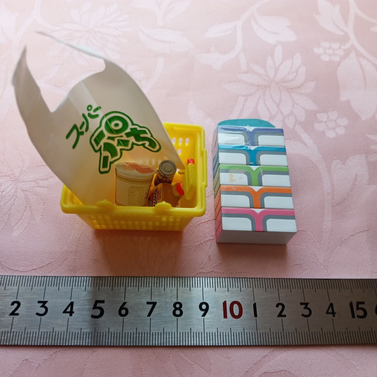 食玩 **スーパーのかご、ティシュペーパー、カップヌードル**拍卖