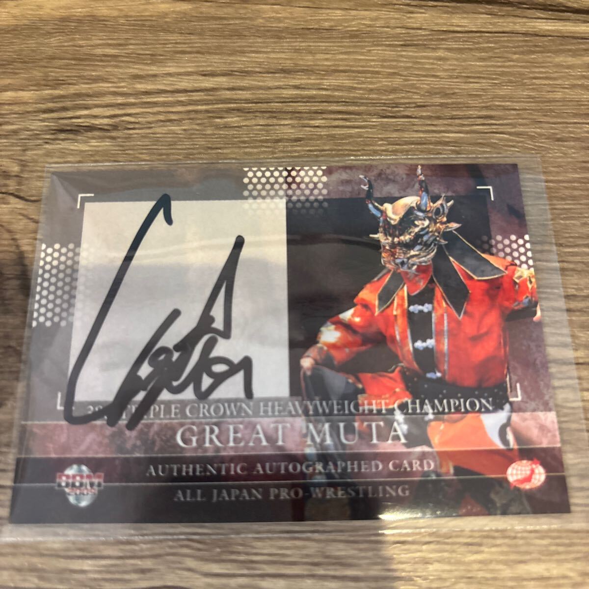 BBM 武藤敬司 直筆 サイン カード 武藤敬司 新日本 ノア NOAH 全日本 グレート ムタ 6拍卖