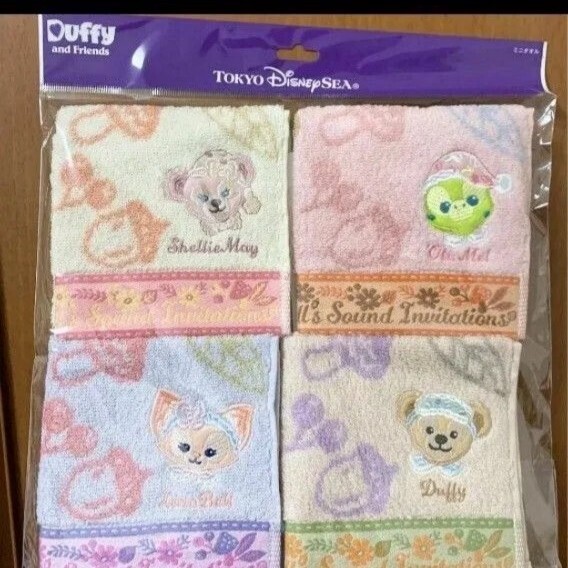 フォールズサウンドインビテーション ダッフィー フレンズ ミニタオル セット ディズニーシー シェリーメイ リーナベル ディズニー拍卖