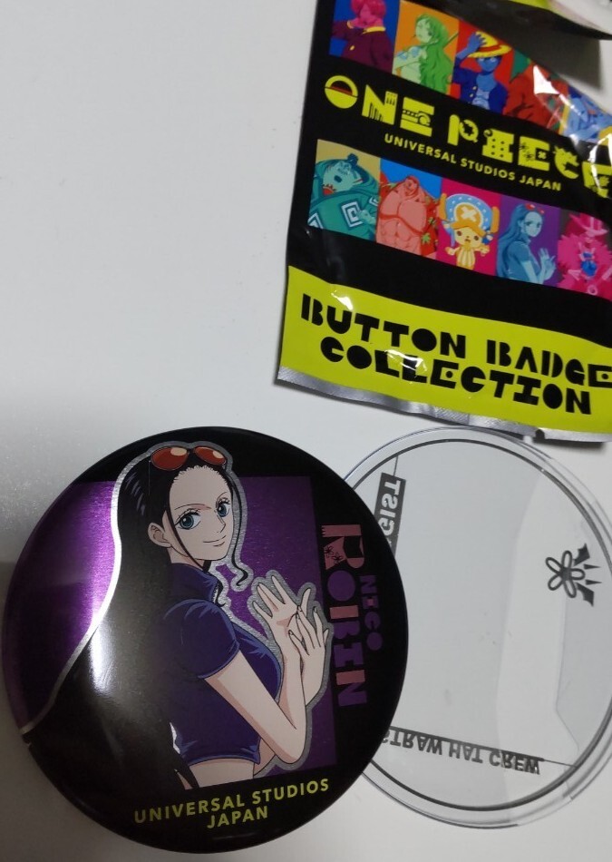 ワンピース 缶バッジ ロビン ユニバ 限定 USJ ニコ・ロビン拍卖