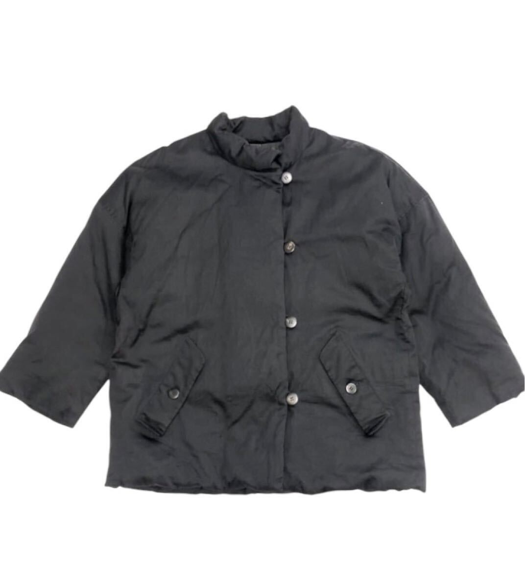 初期 レア ■ ISSEY MIYAKE PERMANENTE イッセイミヤケ パルマネンテ ■ オーバーサイズ ナイロン ダウン コート ジャケット ブラック M拍卖