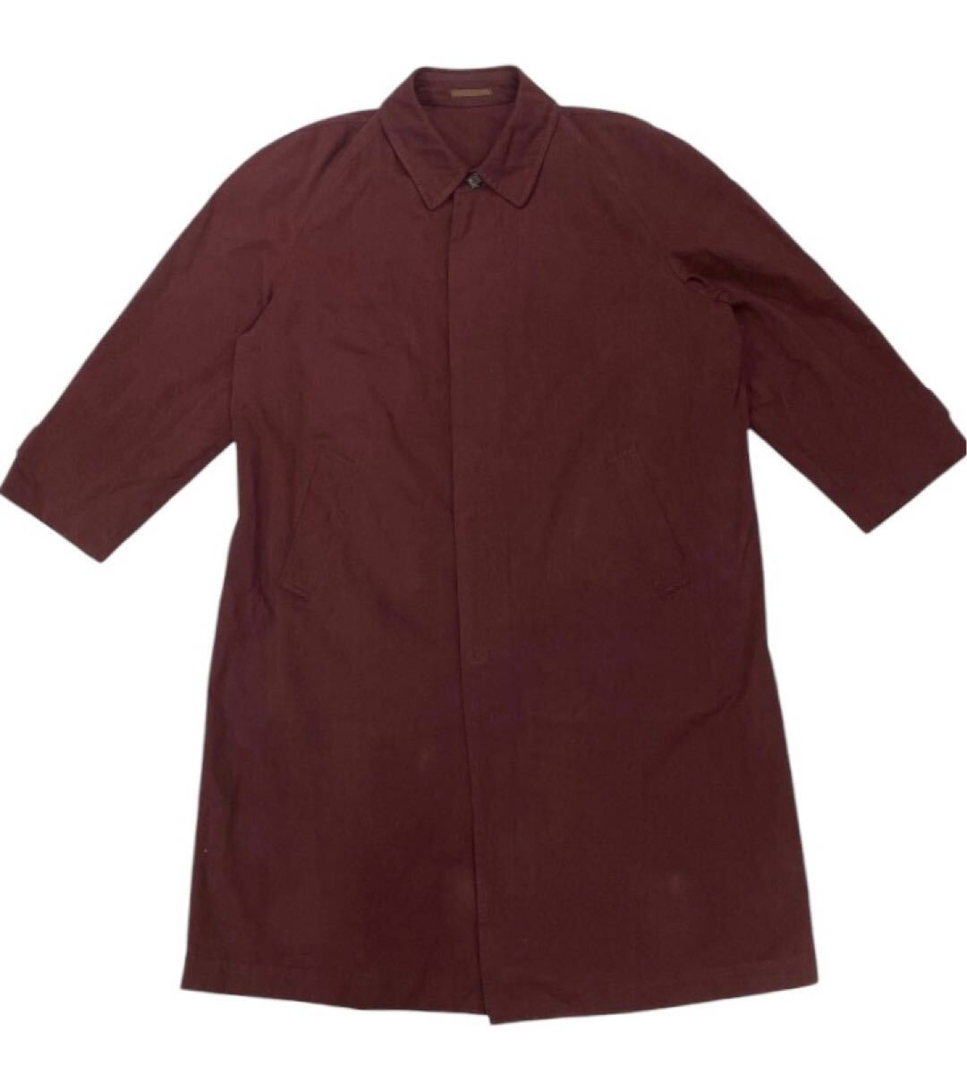 80sヴィンテージAD表記無■ COMMEdesGARCONS HOMME コムデギャルソン オム ■ 後染め オーバーサイズ ビッグシルエット ステンカラーコート拍卖