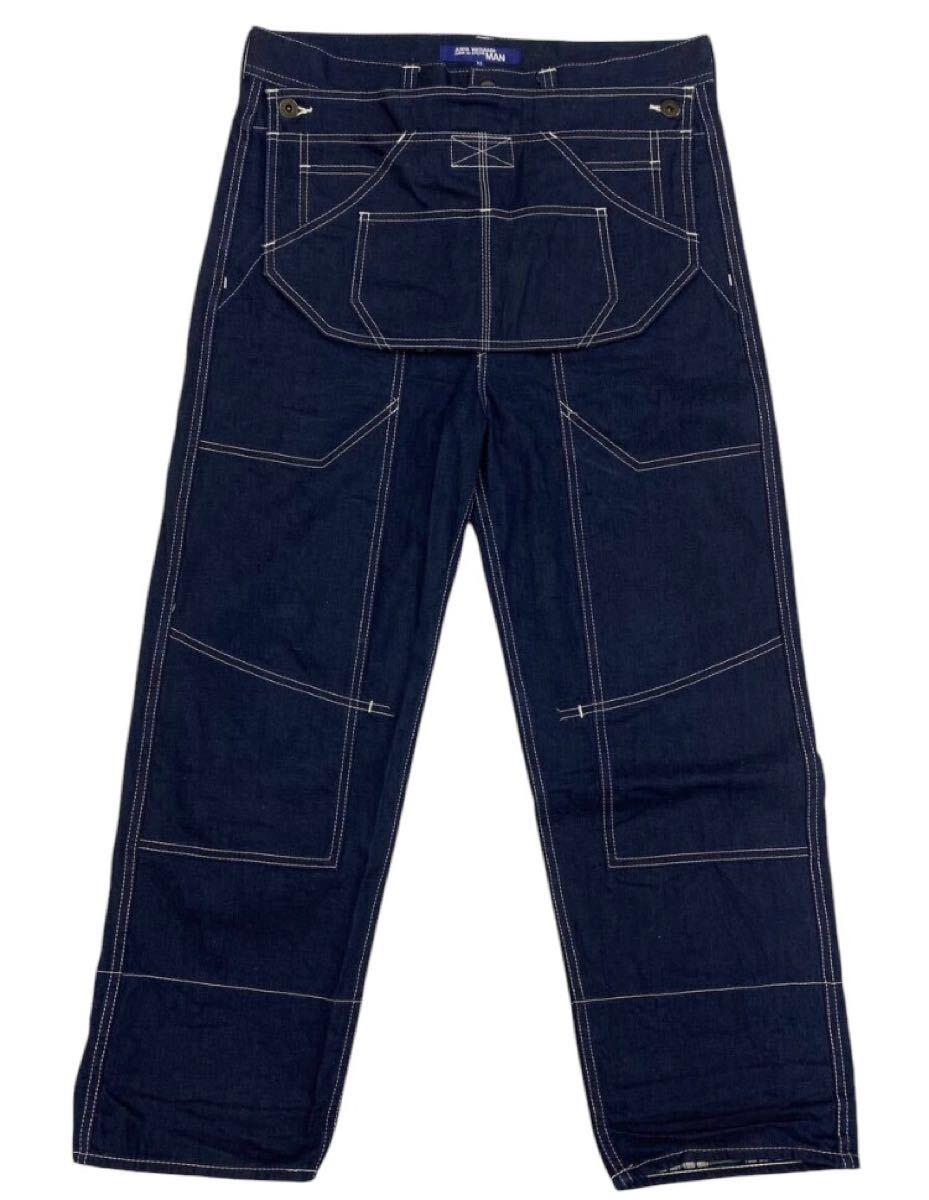 ■ JUNYAWATANABE MAN COMME des GARCONS ジュンヤ ワタナベ マン コム デ ギャルソン ■ 着脱エプロン付 ダブルニー ワーク デニム パンツ拍卖