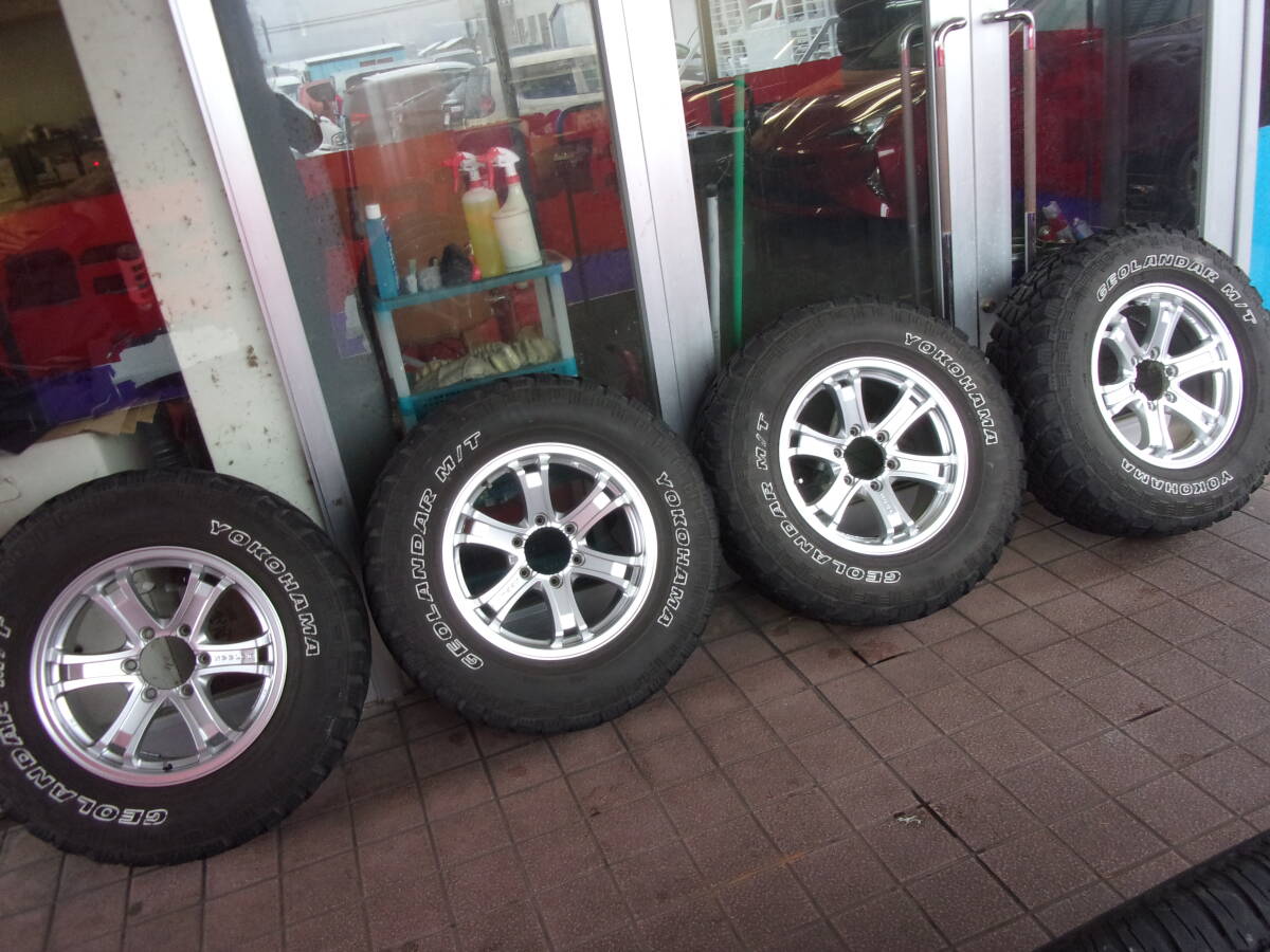 ♪B0536 ウェッズ KEELER 7.5J-17+25 ジオランダーM/T 265/70R17 タイヤセット ハイラックス♪拍卖
