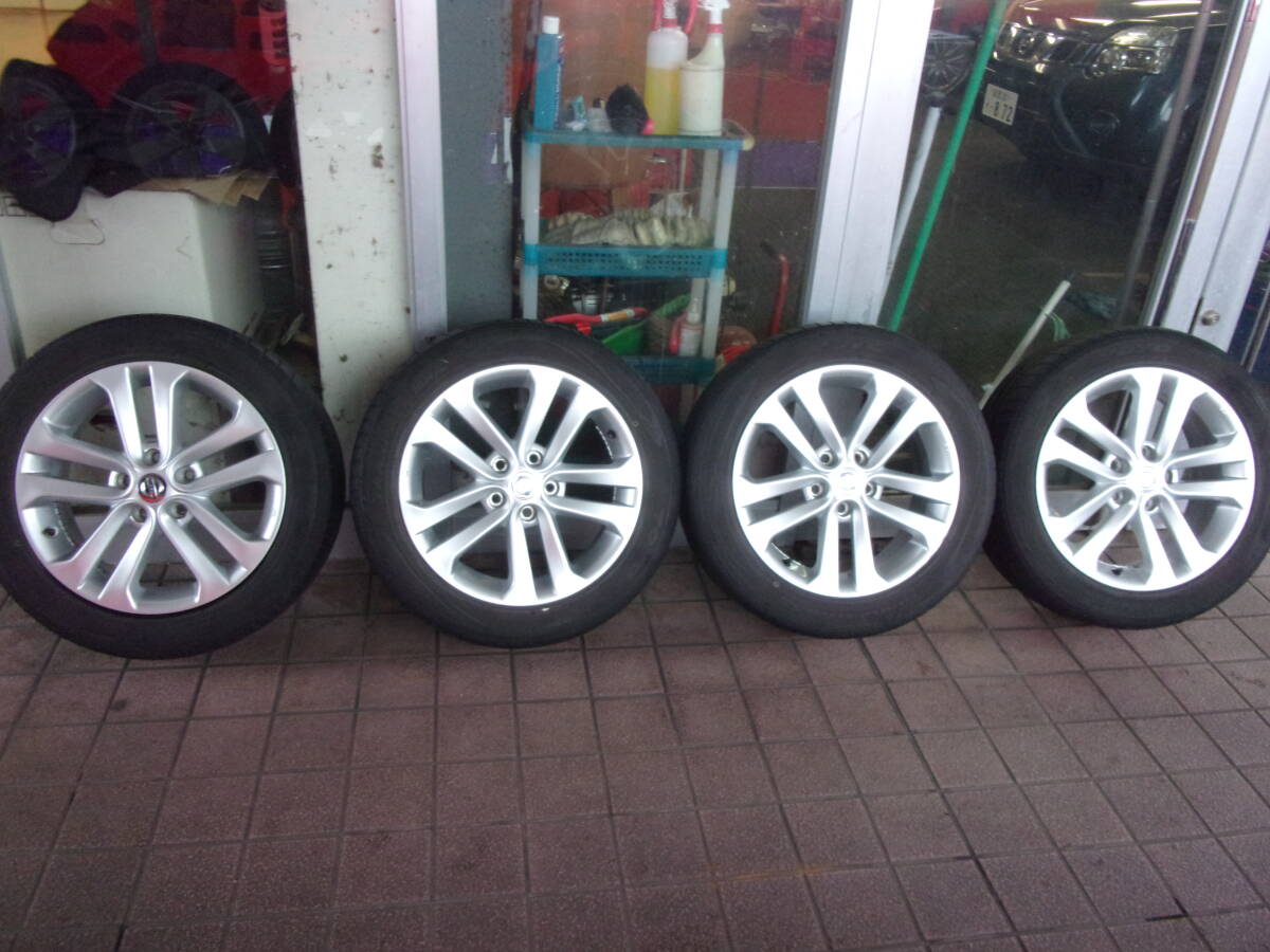 ♪B0537 日産ジューク純正 7J-17+47 TOYO 215/55R17 タイヤセット♪拍卖