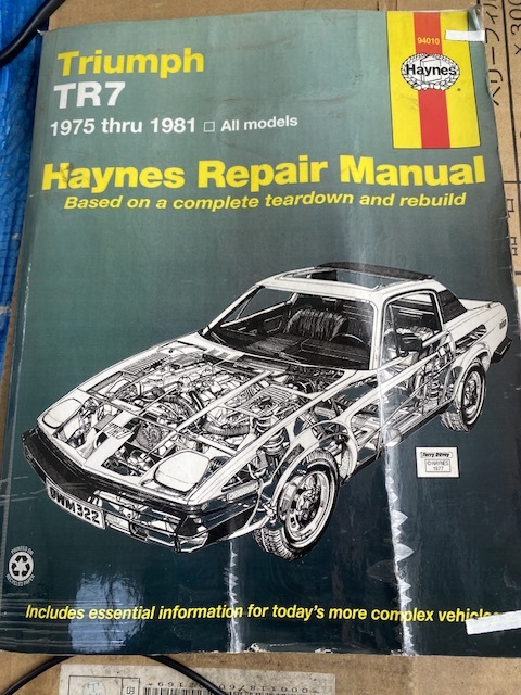 希少 Haynes Triumph TR7 整備書 中古品 トライアンフ TR8 TR6 リペアマニュアル 欧州車拍卖