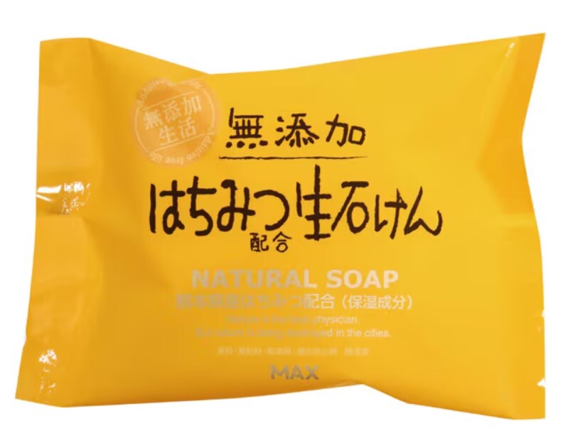 石鹸 MAX マッスク 無添加 はちみつ配合生石けん 熊本県産はちみつ配合 香料・着色料・防腐剤・酸化防止剤無添加 お肌にやさしい 80g 1個拍卖