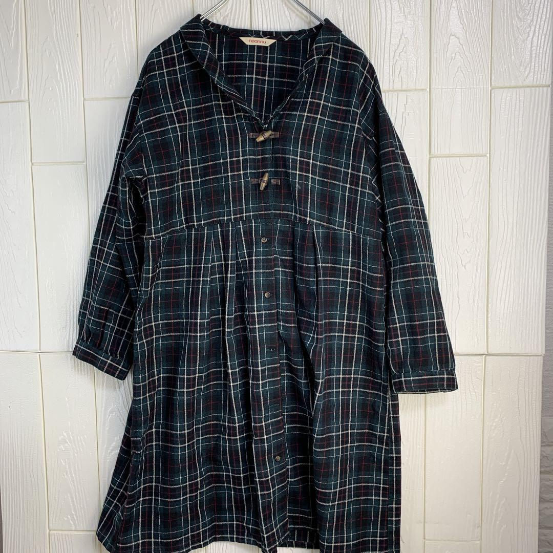 チェック柄チュニック(五分袖)拍卖