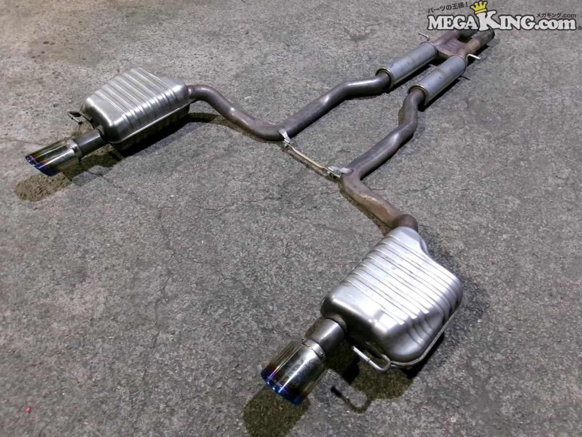 アウディ 4F RS6 アバント 純正 ノーマル マフラー 左右出し シルクブレイズ 青焼きマフラーカッター付 4F0253611AF / R9-177拍卖