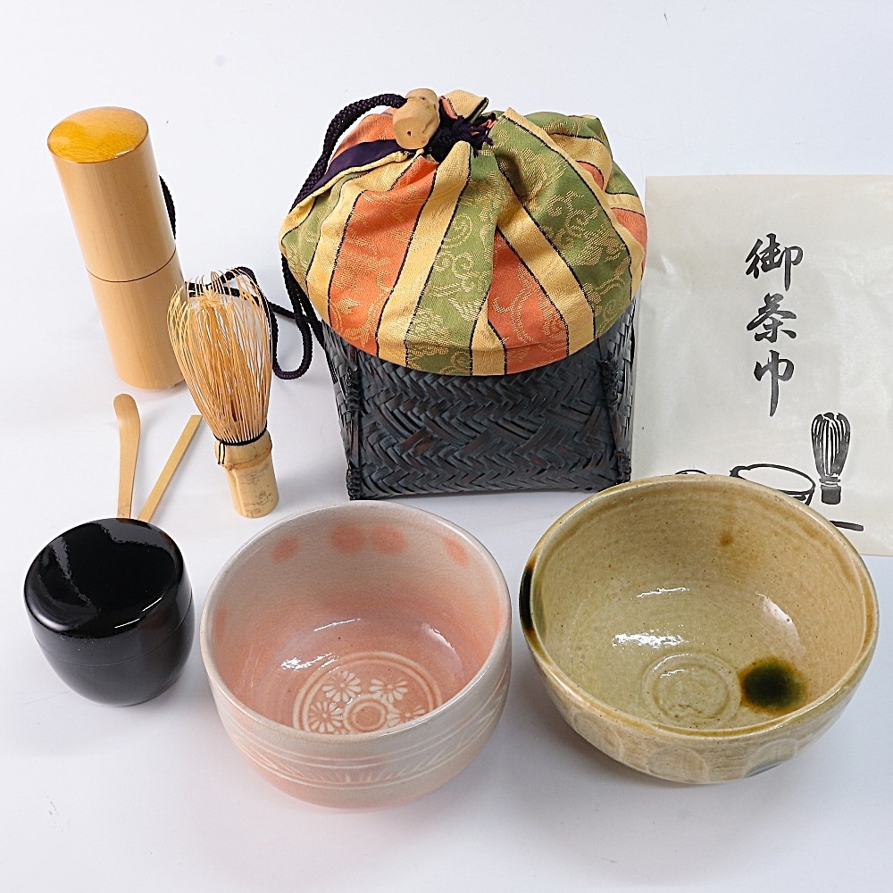 ◆◇野立籠 野点籠 野点セット 御幸籠 巾着籠 茶器 茶道具◇◆拍卖