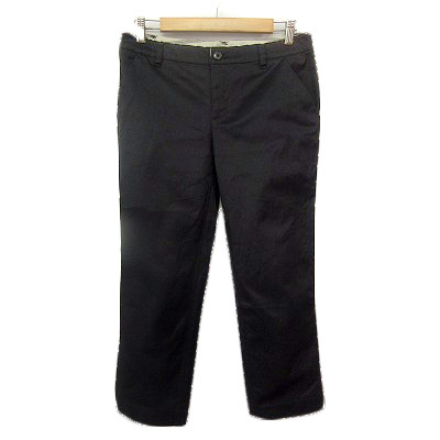 コムサイズム COMME CA ISM パンツ テーパード クロップド L 黒 ブラック レディース拍卖