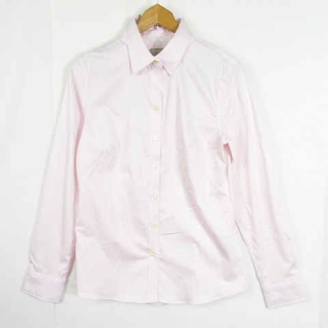 バナナリパブリック BANANA REPUBLIC シャツ 長袖 ストレッチ 綿 6 ベビーピンク kz9990 レディース拍卖