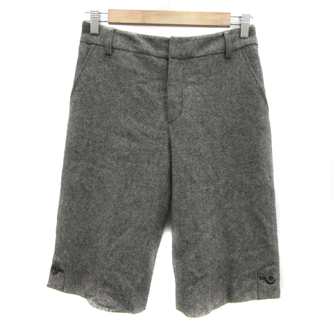 ハッシュアッシュ HusHusH ハーフパンツ ニットパンツ 2 グレー /YS6 レディース拍卖