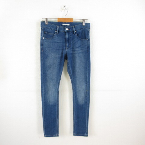 ウィゴー WEGO STANDARD デニムパンツ スキニー ロング ストレッチ 青 M *T501 メンズ拍卖