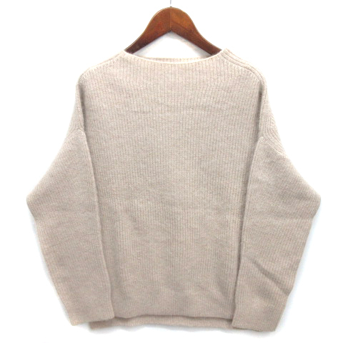 シップス SHIPS HAMILTON アンゴラ ハイネック プルオーバー 長袖 セーター ベージュ ONE SIZE 316-05-0475 レディース拍卖