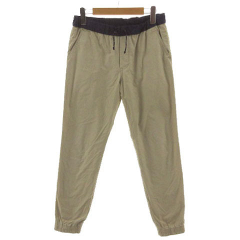 ポロ ラルフローレン POLO RALPH LAUREN パンツ ジョガーパンツ ポニー刺繍 ウエストゴム コットン 配色 ベージュ ネイビー 紺 14-16 キッ拍卖