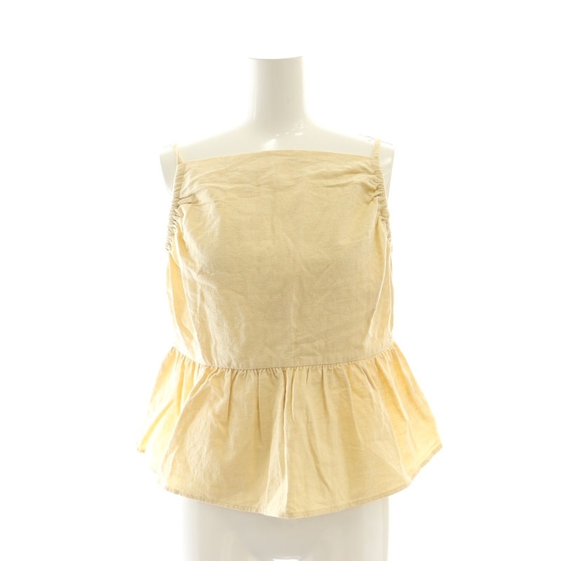 マウジー MOUSSY 24SS コットンジャガードペプラムキャミソール 2 M アイボリー /YQ ■OS ■SH レディース拍卖