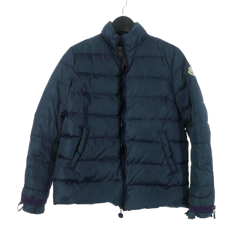 モンクレール MONCLER ダウンジャケット ワンポイントロゴ 2 ネイビー 54164 国内正規 レディース拍卖