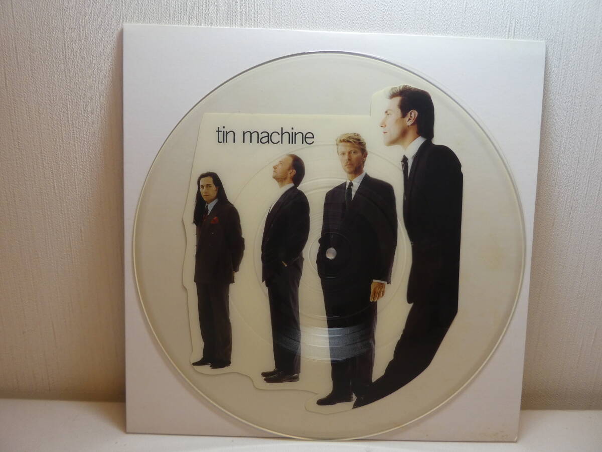 即決!アンカット・ピクチャー・ディスク!uncut shaped picture disc Tin Machine / Maggie's Farm デヴィッド・ボウイ David Bowie 拍卖