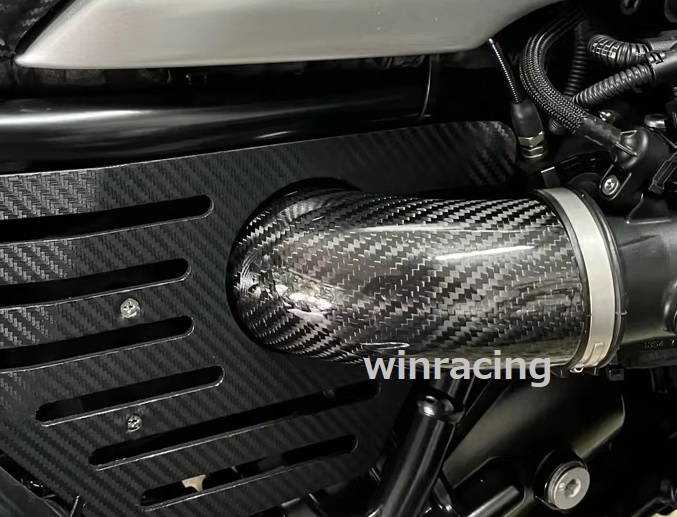 BMW R nineT アール・ナインティ 2014~2023 綾織り カーボン インテークパイプカバー RnineT 左右セット拍卖