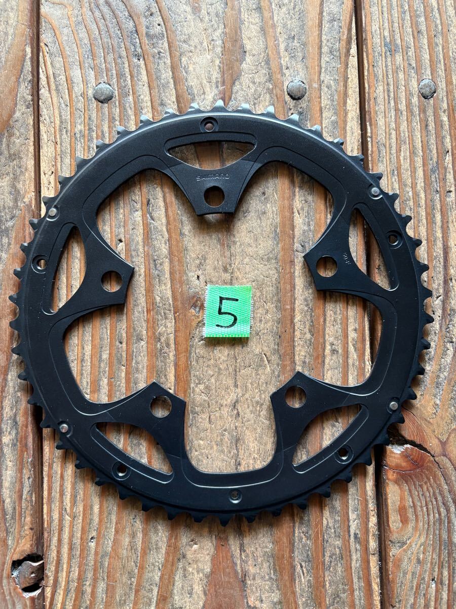 未使用 シマノ 50T チェーンリング ブラック PCD110mm 5穴 重量108g 110BCD チェンリング拍卖