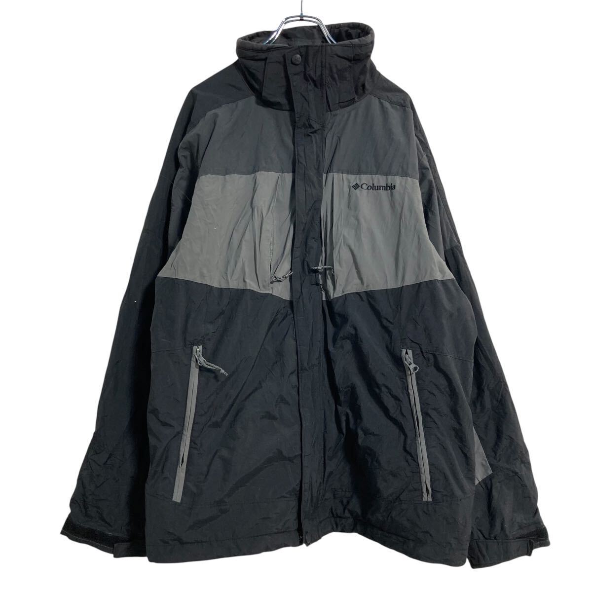 Columbia マウンテンジャケット L ブラック グレー コロンビア アウトドア 古着卸 アメリカ仕入 a612-7319拍卖