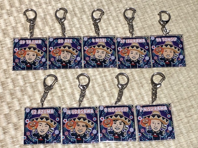 送料185円~ 限定 オリックスバファローズ アクリルキーホルダー 選手 キーホルダー 森 宇田川 阿部 西川 頓宮 田嶋 拍卖