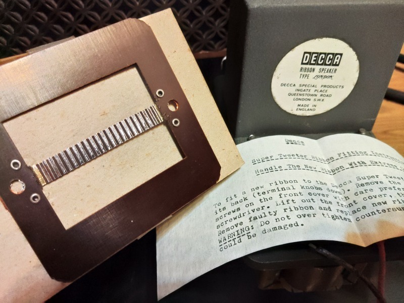 ◎Decca Ribbon Tweeter ダイアフラム《新品・送料込み》デッカ Decca London拍卖