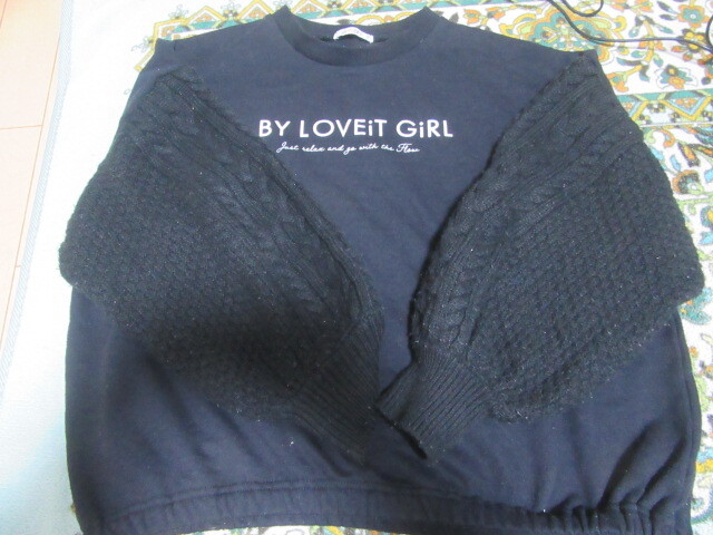 USEDバイラビットBYLOVEIT160サイズ長袖トレーナー激安即決80円㈱ナルミヤインターナショナル拍卖
