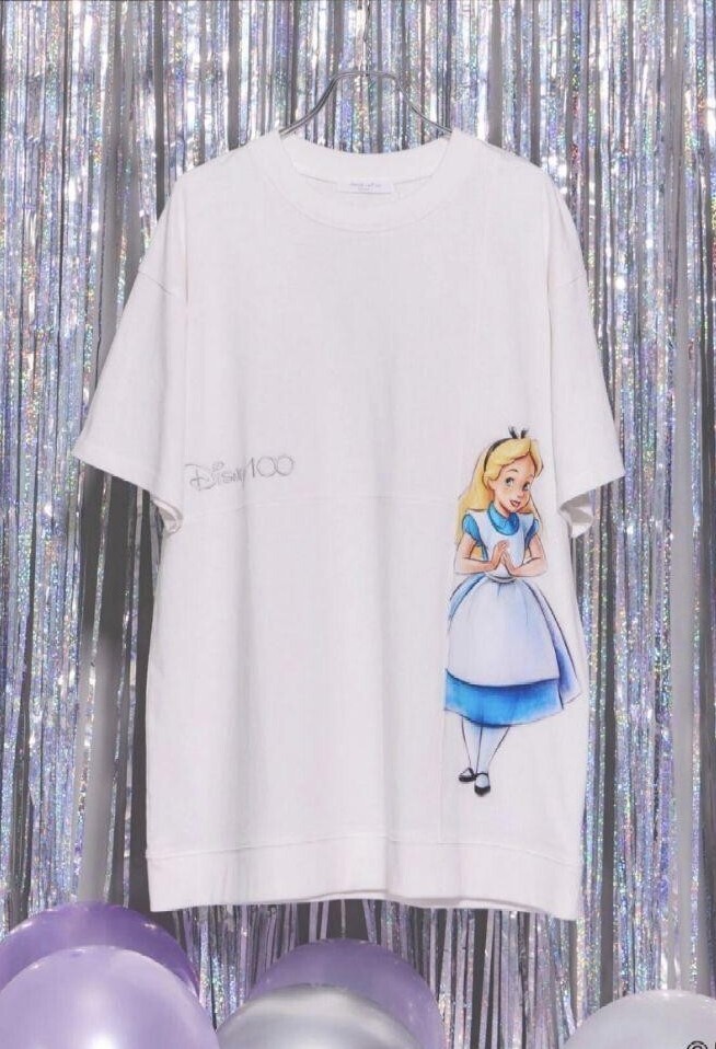 新品未使用!Disney100 不思議の国のアリス Tシャツ ディズニーランド ディズニーシー拍卖