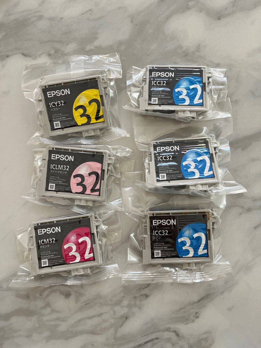★未使用保管品★エプソン 純正 インクカートリッジ 32 ★6個セット★ 拍卖