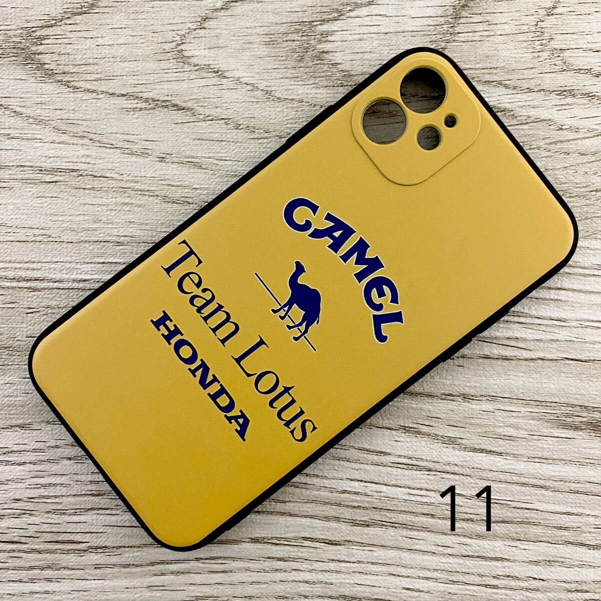 キャメル ロータス ホンダ iPhone 11 ケース F1 アイルトン・セナ スマホ拍卖