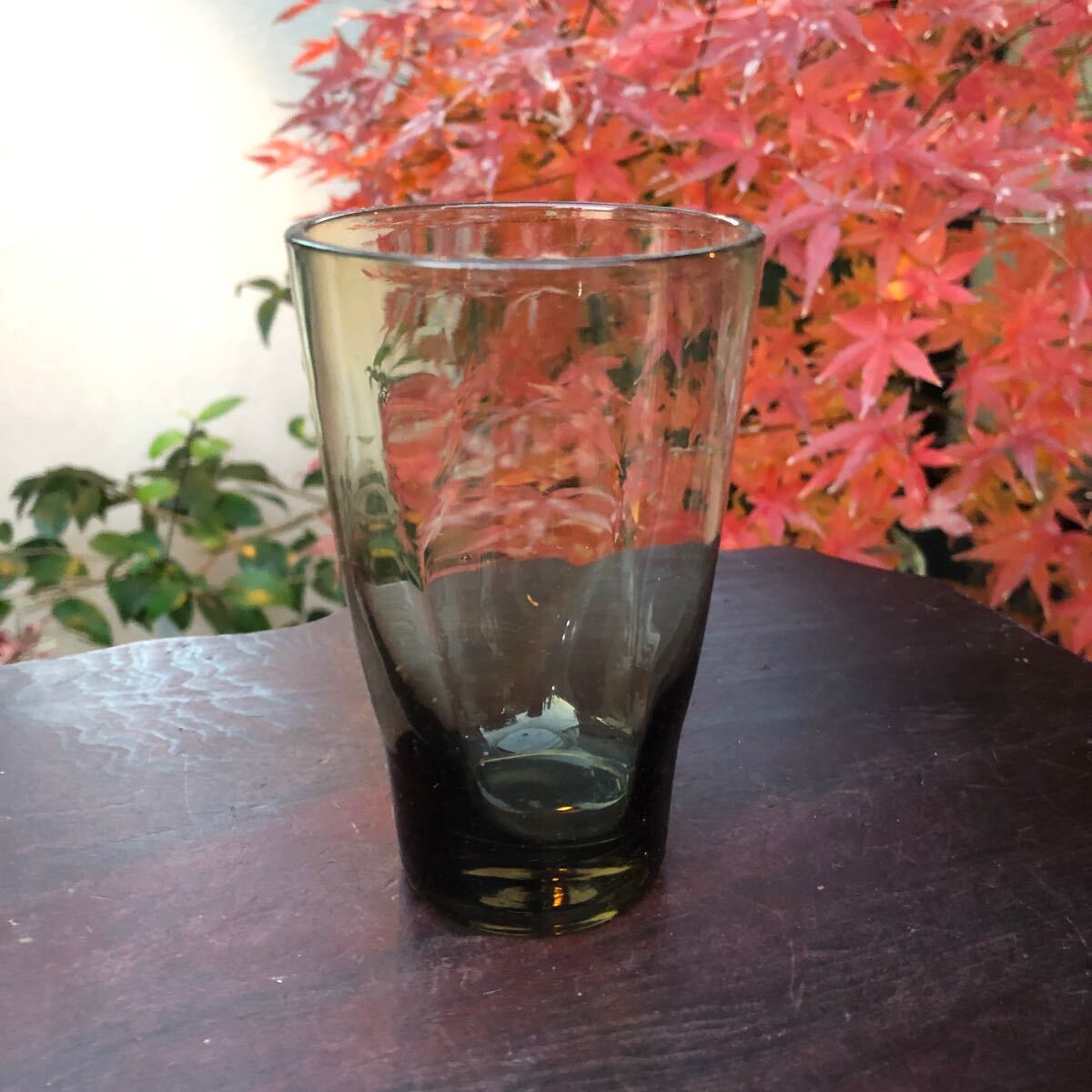 紅消鼠色 レトロ グラス★古民家 硝子 粋 硝子 アンティーク 晩酌 数奇 侘び寂び ナチュラル 酒器 ギヤマン ビードロ ビンテージ シャビー拍卖