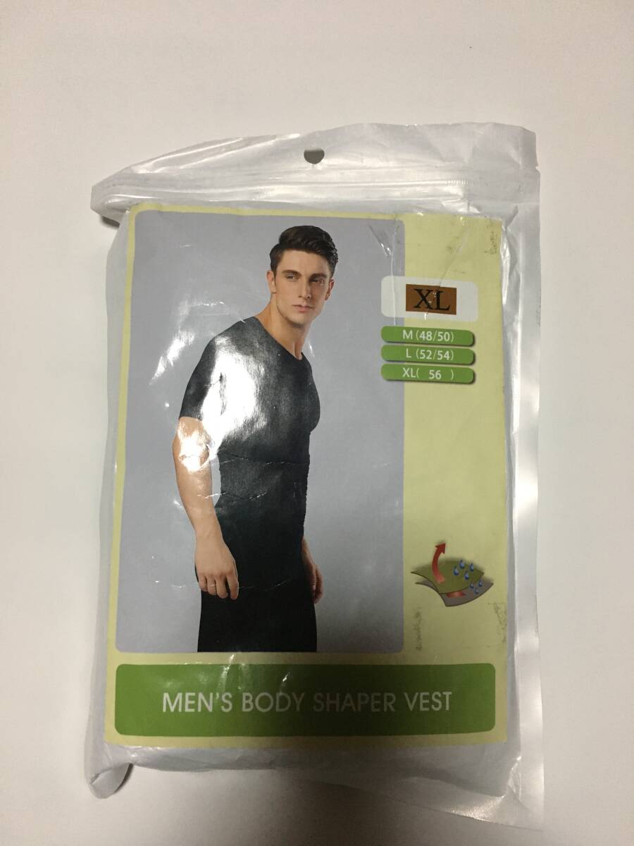 メンズ ボディ シェーパー ベスト XLサイズ 新品保管品 黒拍卖