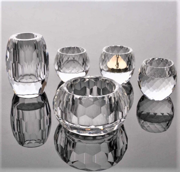 モダン仏具・クリスタル仏具 セット ベガ 5具足 2.5寸 クリア拍卖