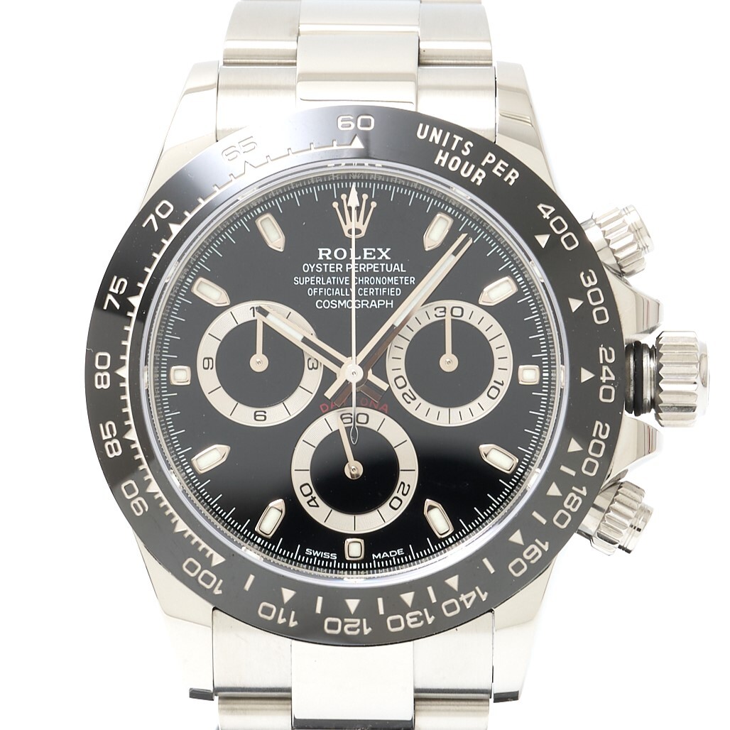 【1年間保証・仕上げ済】ROLEX ロレックス コスモグラフ・デイトナ 116500LN ランダム番 SS ブラック文字盤×シルバー 自動巻き 腕時計拍卖