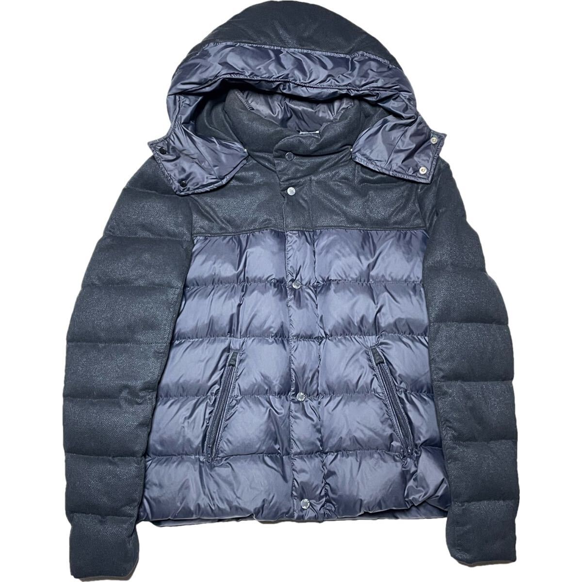 MADE IN ITALY製 LIMITED EDITION HOT GOOSE ダウンジャケット ネイビー 50サイズ リミテッドエディション イタリア製 ダウンフェザー拍卖