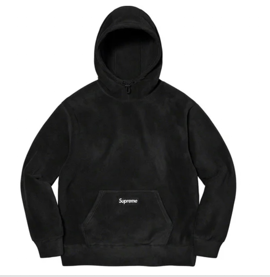【新品】Supreme Polartec Hooded Sweatshirt COLOR/STYLE : Black SIZE :Medium拍卖