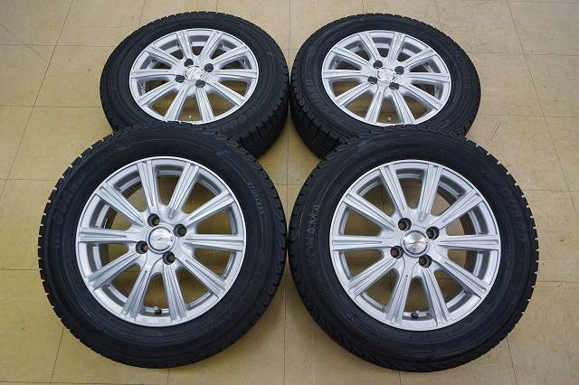 【中古 SET】185/65R15 ヨコハマ アイスガード IG52C 22年 ジョーカー 4H100 5.5J+42 マツダ2 フリード ノート アクア ティーダ拍卖