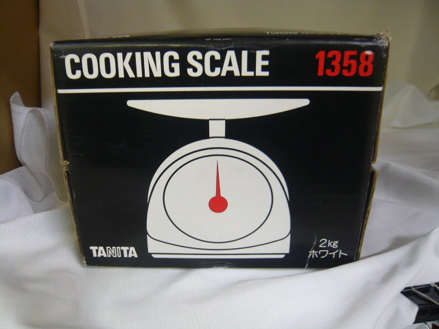 c-10105*80 TANITA COOKING SCALE 1358 ホワイト 2kg拍卖