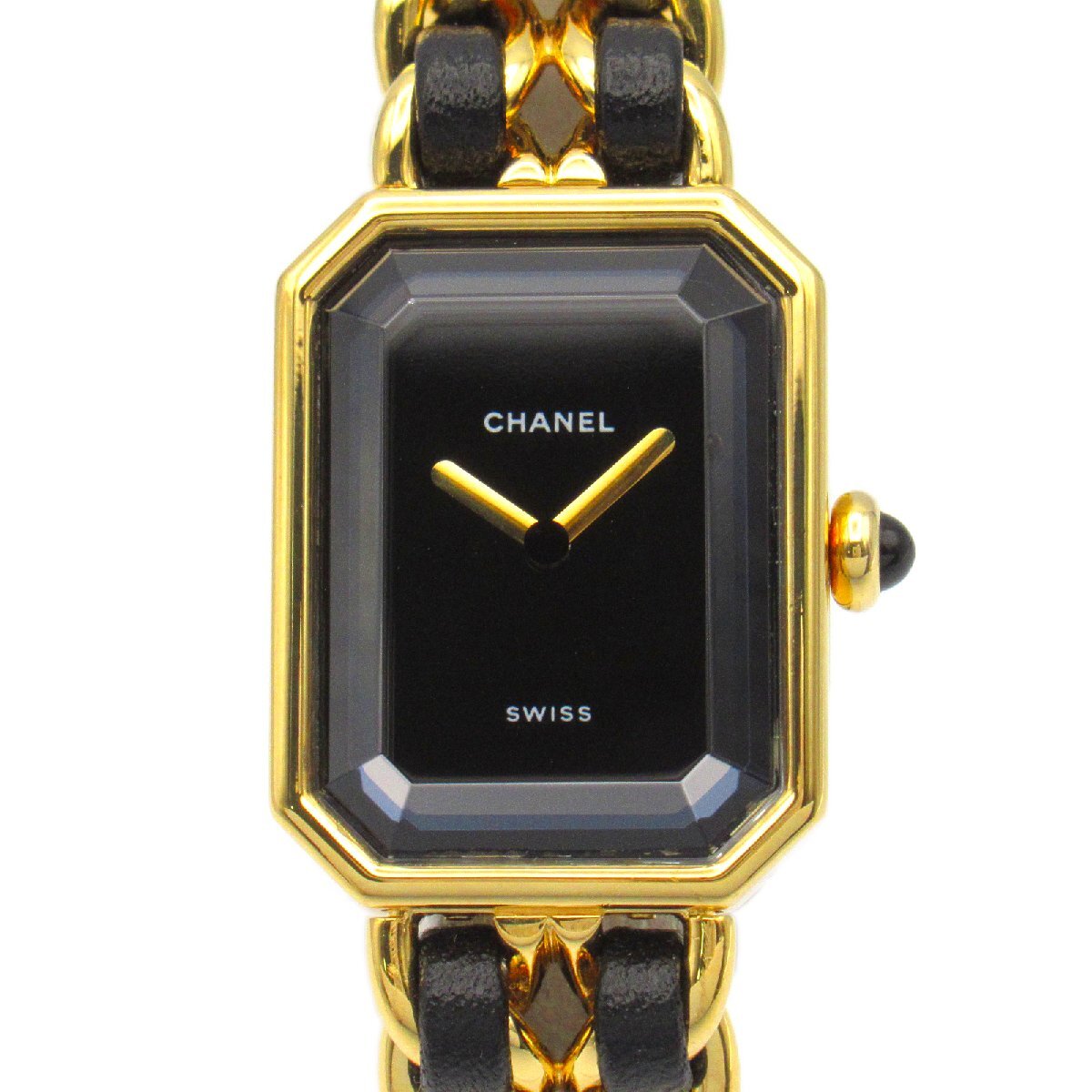 シャネル プルミエールS ブランドオフ CHANEL GP(ゴールドメッキ) 腕時計 GP/革 中古 レディース拍卖